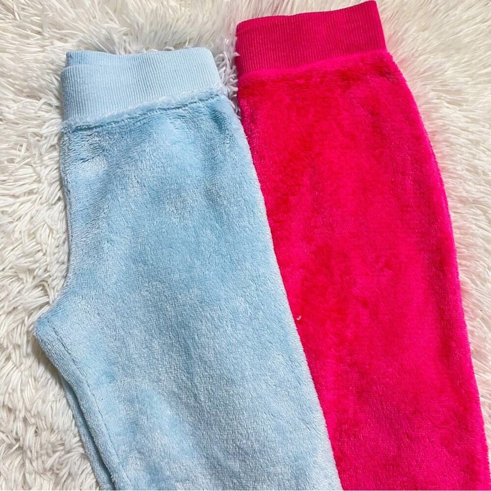 WONDER NATION • Bundle Set of 2 Blue + Pink Cozy PJ’s Pajama Pants